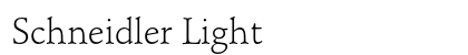 Schneidler Light Preview