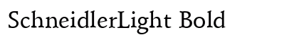 SchneidlerLight Bold preview