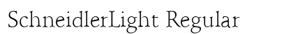 SchneidlerLight Regular Preview