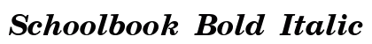 Schoolbook Bold Italic YU Regular preview