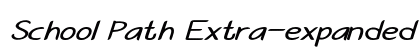 School Path Extra-expanded Italic Preview