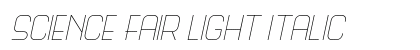 Science Fair Light Italic Preview