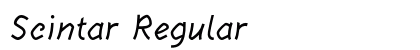Scintar Regular preview