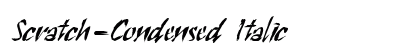 Scratch-Condensed Italic preview