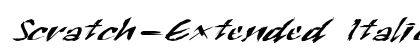 Scratch-Extended Italic preview