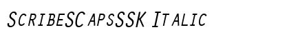 ScribeSCapsSSK Italic preview