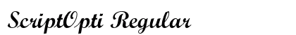 ScriptOpti Regular preview
