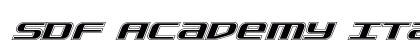 SDF Academy Italic Italic preview