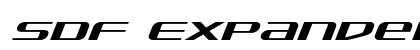 SDF Expanded Italic Expanded Italic Font