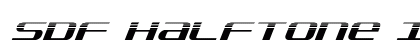 SDF Halftone Italic Italic preview