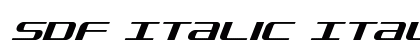 SDF Italic Italic preview
