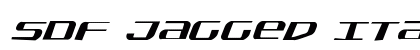 SDF Jagged Italic Italic preview