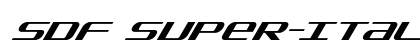 SDF Super-Italic Italic preview