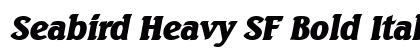 Seabird Heavy SF Bold Italic Preview