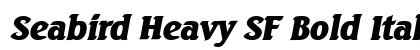 Seabird Heavy SF Bold Italic Preview