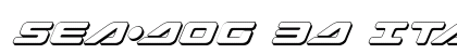 Sea-Dog 3D Italic Italic preview