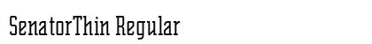 SenatorThin Regular preview