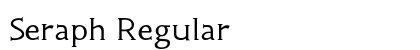 Seraph Regular preview
