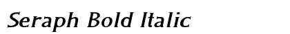 Seraph Bold Italic Preview