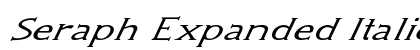 Seraph Expanded Italic Preview