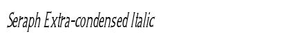 Seraph Extra-condensed Italic Preview