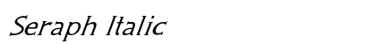 Seraph Italic Preview