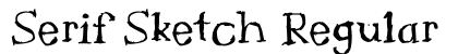 Serif Sketch Regular preview