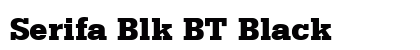 Serifa Blk BT Black preview