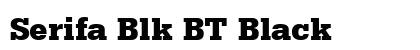 Serifa Blk BT Black preview