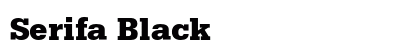 Serifa Black preview