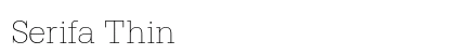 Serifa Thin Preview