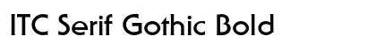 ITC Serif Gothic Bold preview