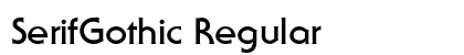 SerifGothic Regular preview