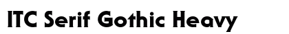 ITC Serif Gothic Heavy preview