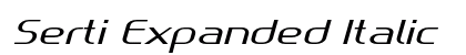 Serti Expanded Italic Preview