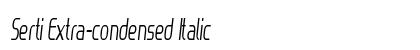 Serti Extra-condensed Italic Preview