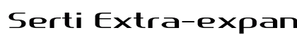 Serti Extra-expanded Bold Preview