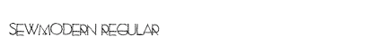 SewModern Regular preview