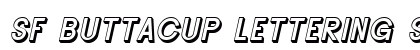 SF Buttacup Lettering Shaded Oblique Preview
