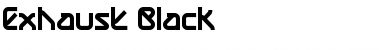 Exhaust Black Font