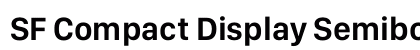 SF Compact Display Semibold Preview