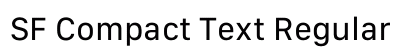 SF Compact Text Regular Preview