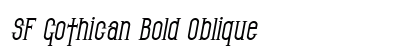 SF Gothican Bold Oblique Preview
