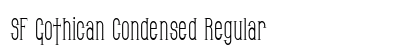 SF Gothican Condensed Regular preview