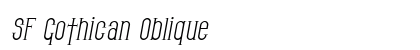 SF Gothican Oblique Preview