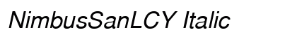 NimbusSanLCY Italic preview