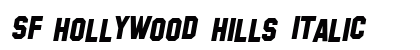 SF Hollywood Hills Italic Preview