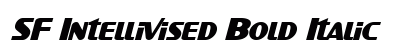 SF Intellivised Bold Italic Preview