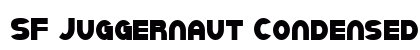 SF Juggernaut Condensed Regular preview