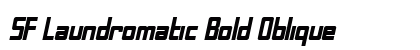 SF Laundromatic Bold Oblique Preview
